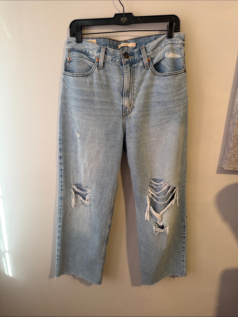 Levi’s Dad Jean Light Wash Distressed Women's Jeans size 29